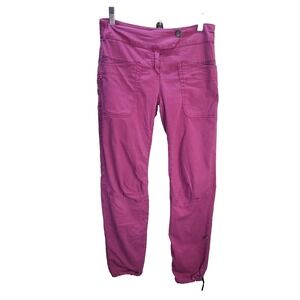E9 LILI Climbing Pants Size S Pink Elastic Waist Articulated Hiking
